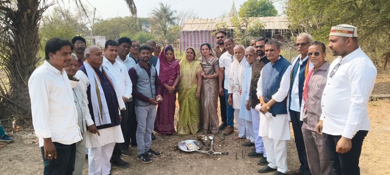 धमधा में तहसील साहू भवन का हुआ भूमि पूजन