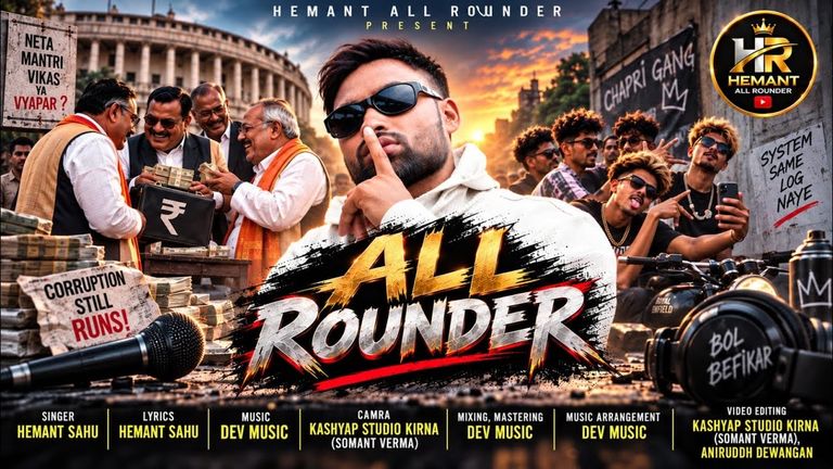 यूट्यूबर हेमंत साहू का छत्तीसगढ़ी रैप में राजनीतिक तंज, ‘ऑल राउंडर’ एल्बम बटोर रहा सुर्खियां