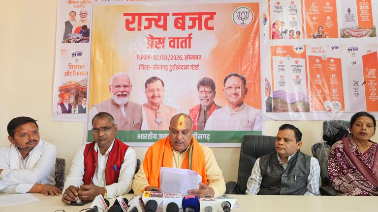 खैरागढ़. भाजपा की प्रेस वार्ता: "संकल्प बजट" से साकार होगा विकसित छत्तीसगढ़ का सपना - ललित चंद्राकर