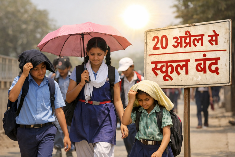 छत्तीसगढ़ में भीषण गर्मी का असर: स्कूलों का ग्रीष्मकालीन अवकाश अब 20 अप्रैल से, 15 जून तक रहेंगे बंद