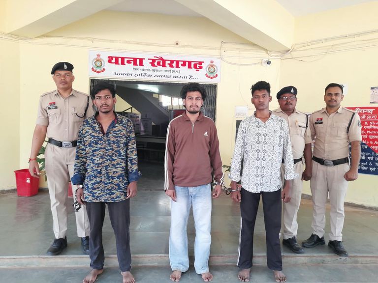 खैरागढ़. तुरकारीपारा चाकू-डंडे से हमला करने वालों पर पुलिस का शिकंजा, तीन गिरफ्तार; अन्य आरोपियों की तलाश जारी