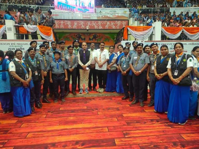 खैरागढ़. सर्वधर्म प्रार्थना में केसीजी की दमदार मौजूदगी, 210 स्काउट-गाइड ने दिया एकता का संदेश
