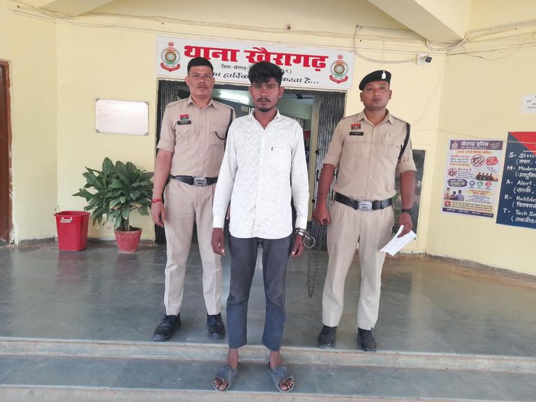 खैरागढ़. फार्म हाउस में चोरी का खुलासा: 25 हजार का CCTV सिस्टम चुराने वाला आरोपी गिरफ्तार, पूरा माल बरामद