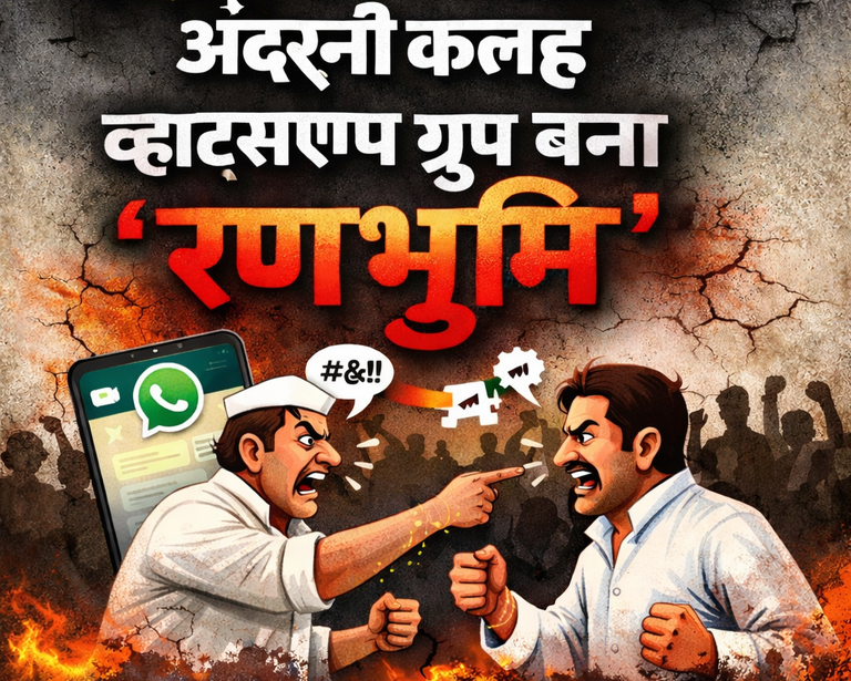 खैरागढ़ में कांग्रेस कार्यकर्ताओं की अंदरूनी कलह, व्हाट्सएप ग्रुप बना रणभूमि