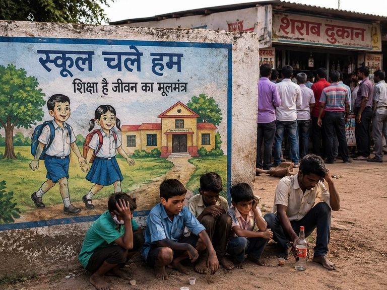 गांवों में शिक्षा की घंटियां खामोश, शराब दुकानों की मांग बुलंद - आखिर किस दिशा में बढ़ रहा समाज?