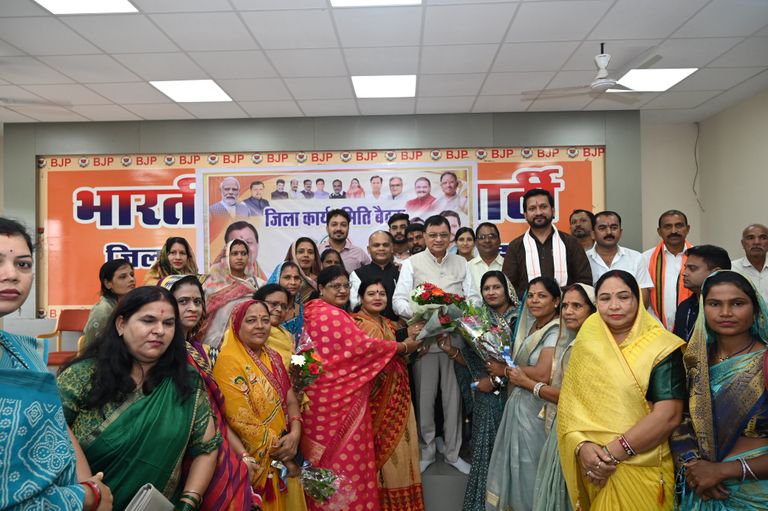 भाजपा की जिला कार्यसमिति बैठक, बूथ मजबूती और विकास के एजेंडे पर मंथन।